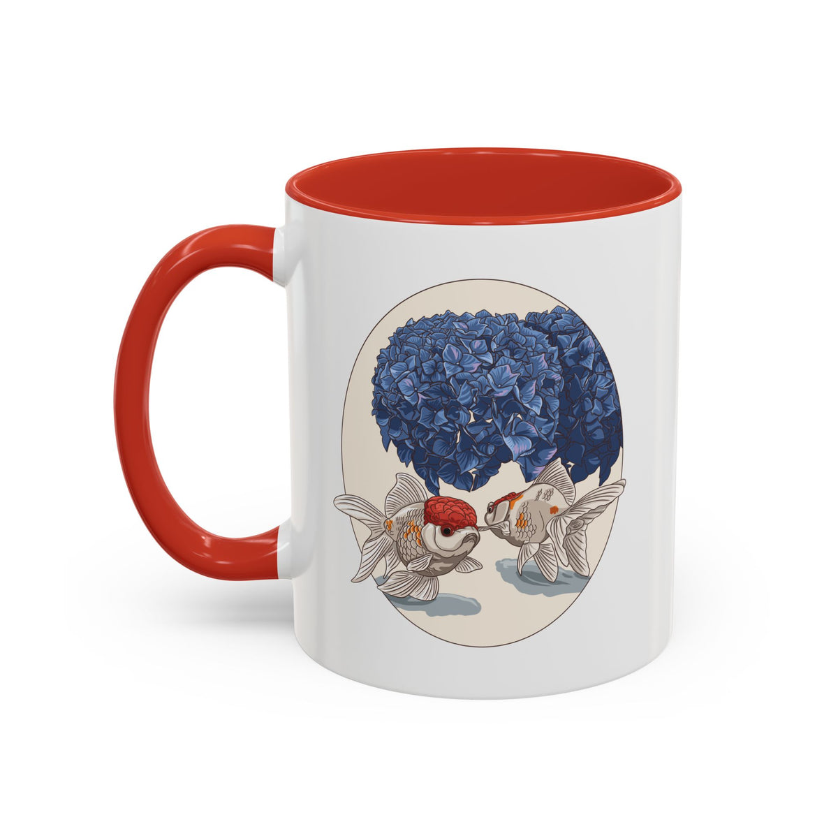 Oranda & Hydrangea Accent Mug