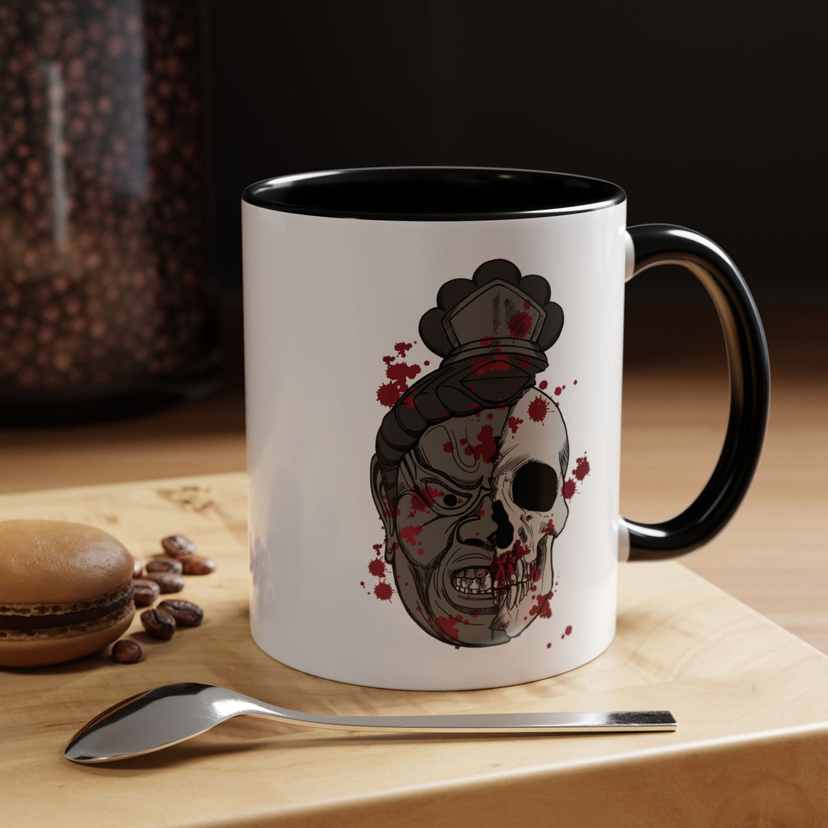 Japanese Mask Skull Mug