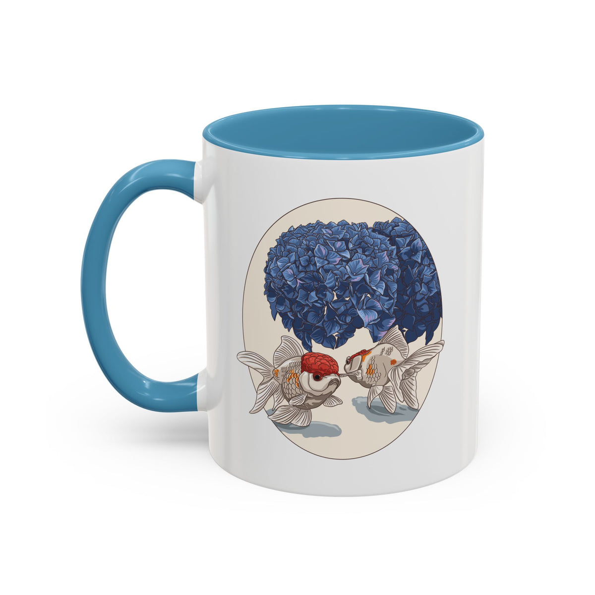 Oranda & Hydrangea Accent Mug