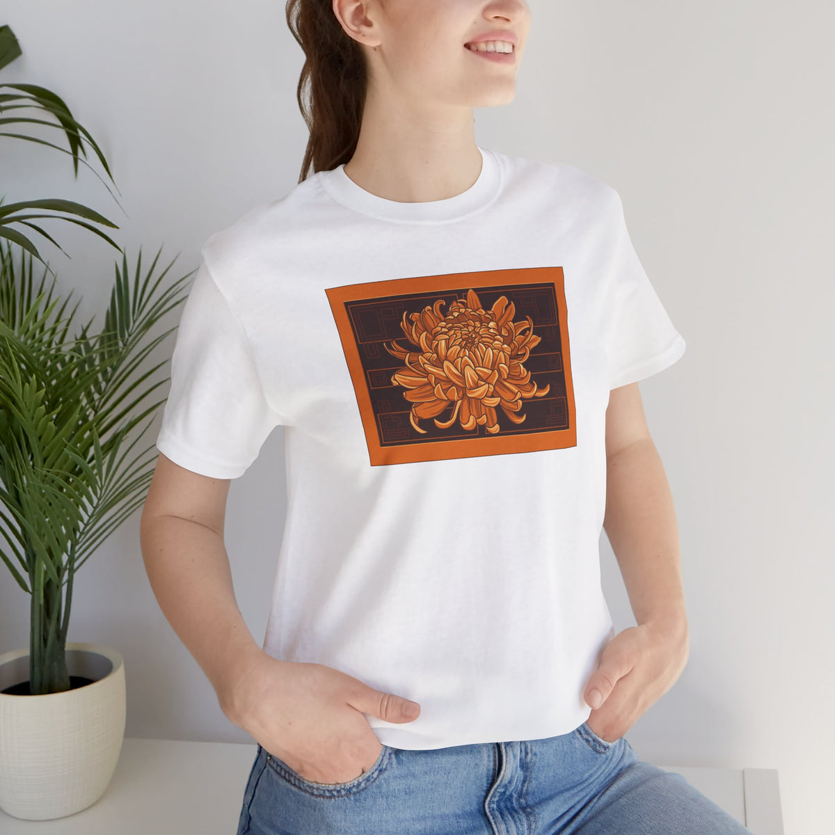 Chrysanthemum Panel T-Shirt