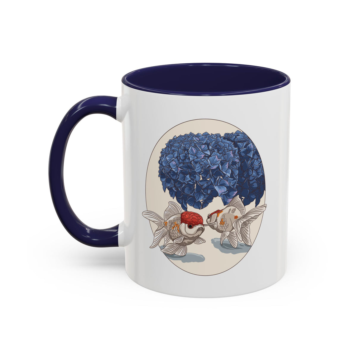Oranda & Hydrangea Accent Mug