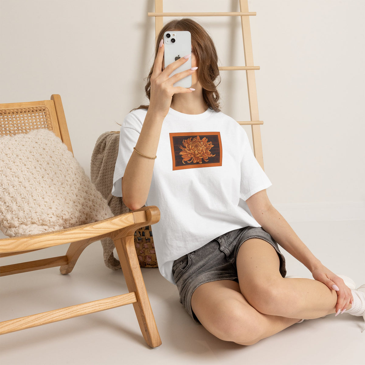 Chrysanthemum Panel T-Shirt