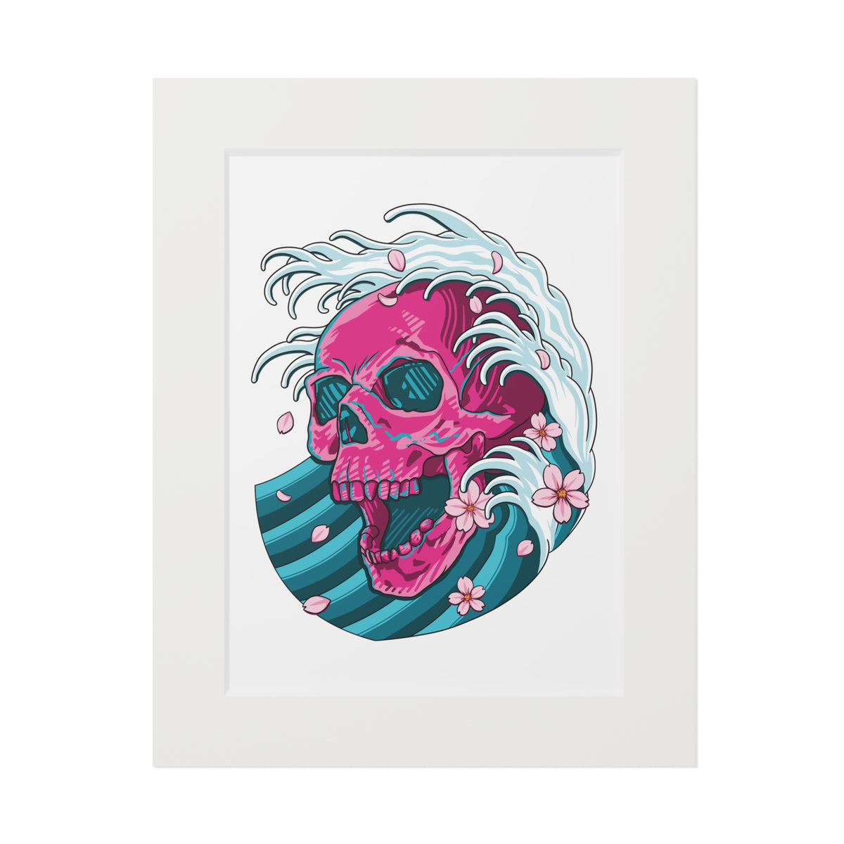 Wave Skull Fine Art Print