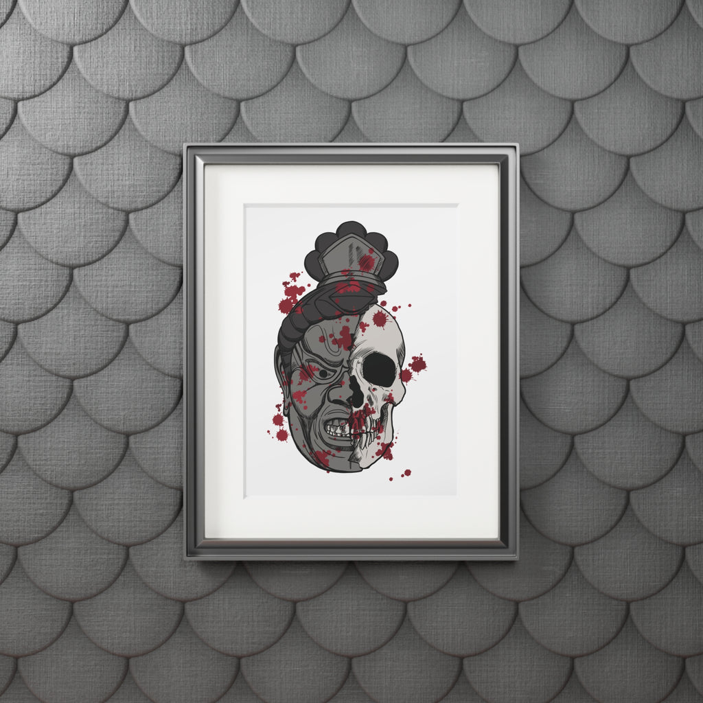 Japanese Mask Skull Fine Art Print