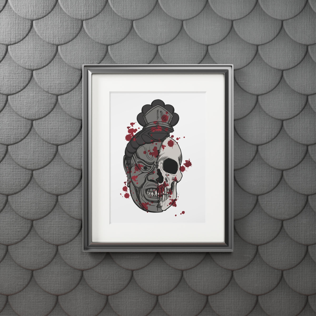 Japanese Mask Skull Fine Art Print