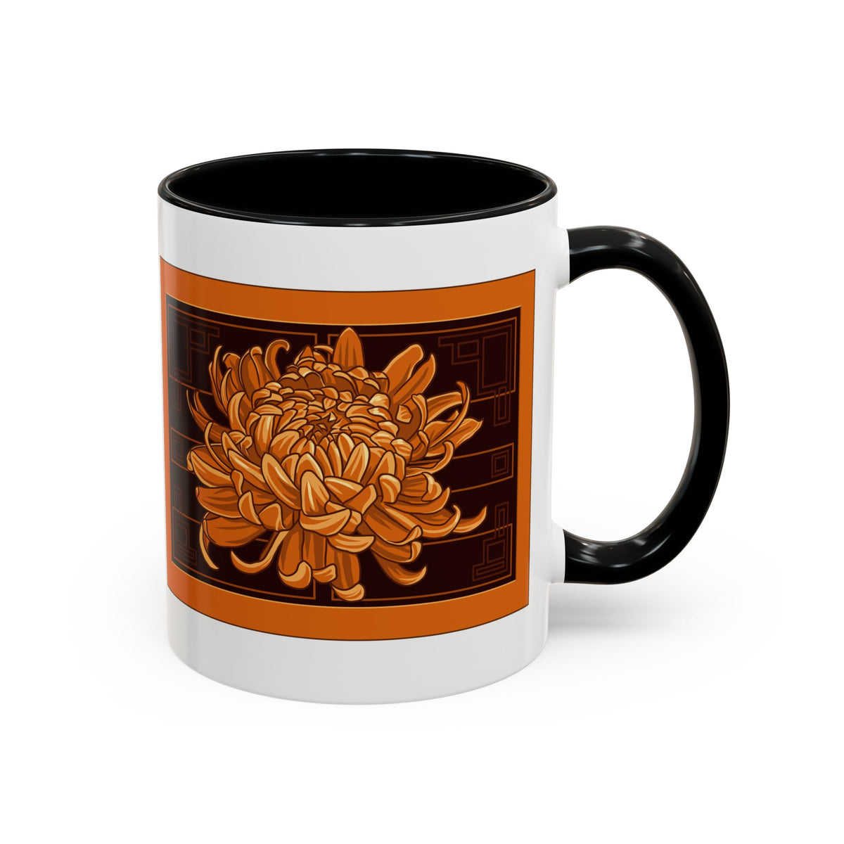 Chrysanthemum Panel Mug
