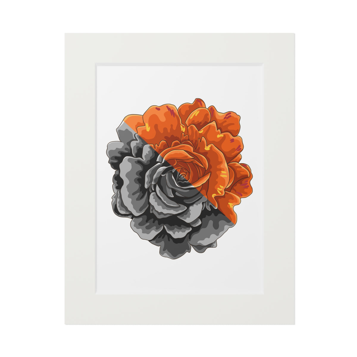 Split Rose Fine Art Print