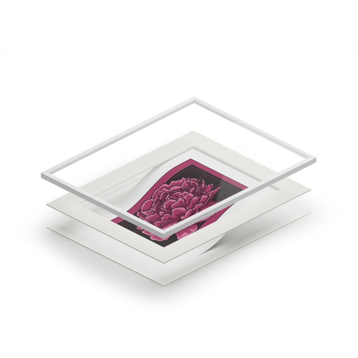 Peony Panel Fine Art Print