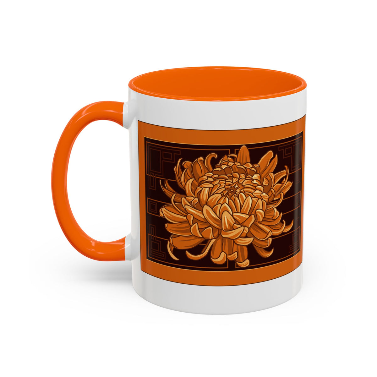Chrysanthemum Panel Mug