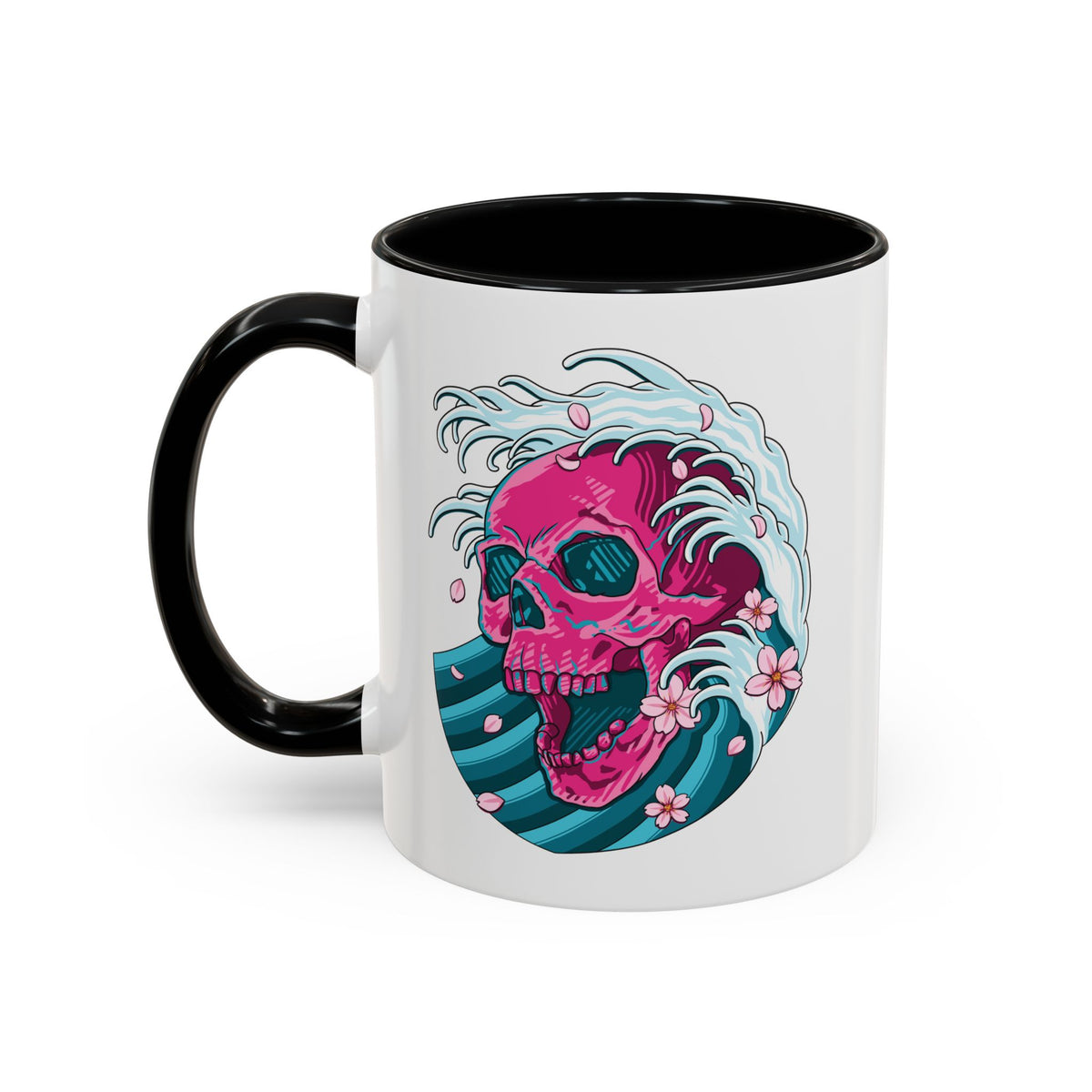 Wave Skull Accent Mug
