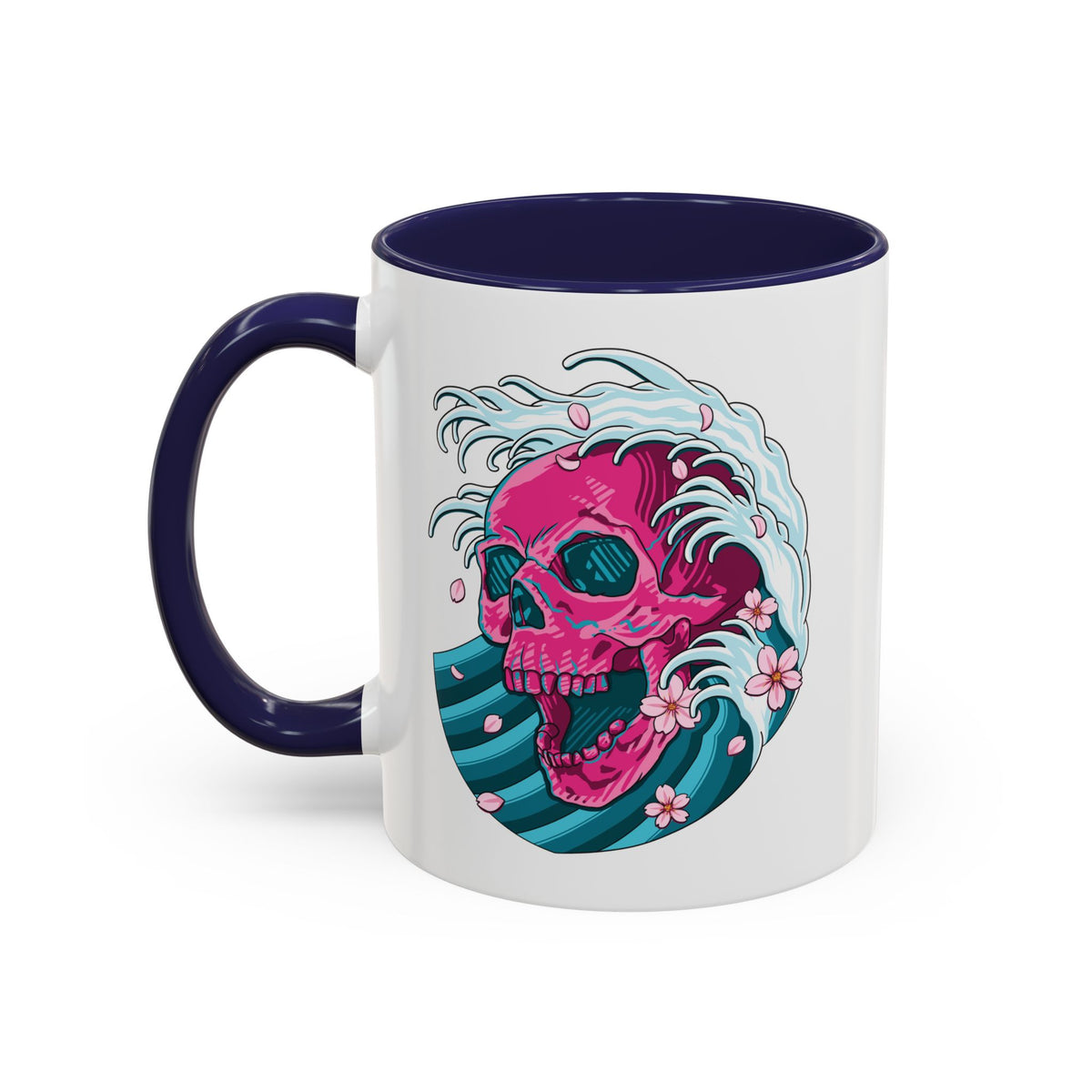 Wave Skull Accent Mug