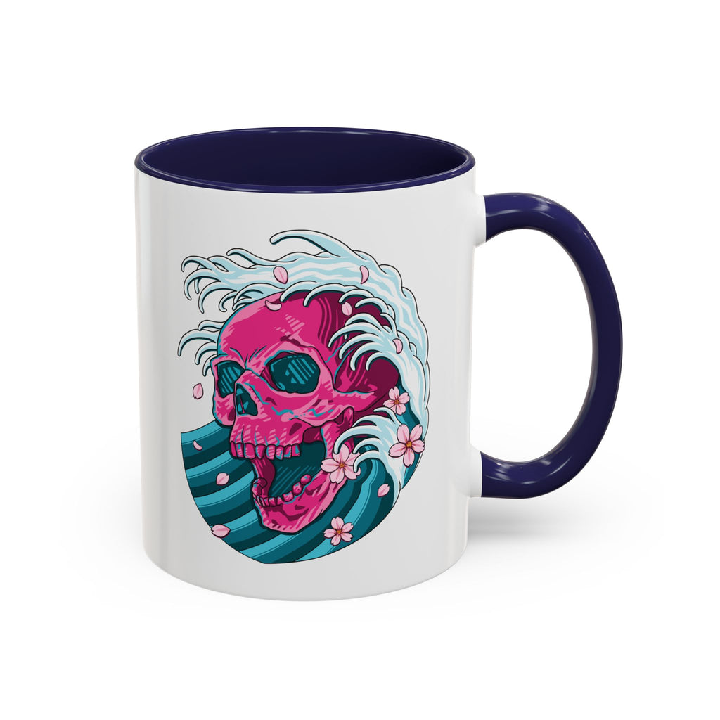 Wave Skull Accent Mug