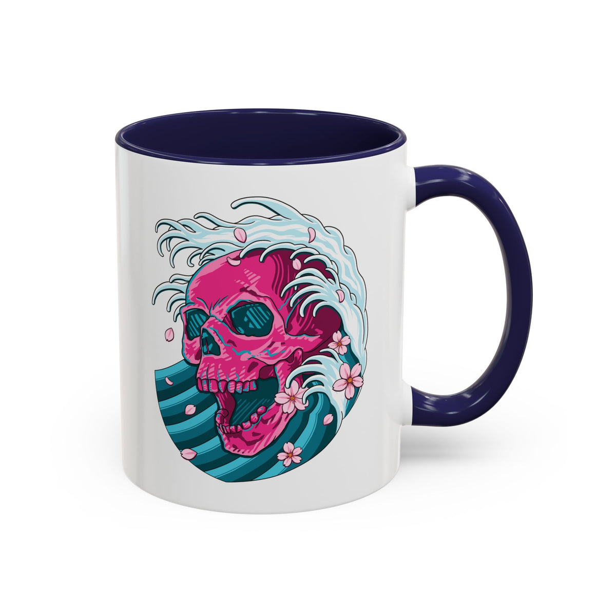 Wave Skull Accent Mug