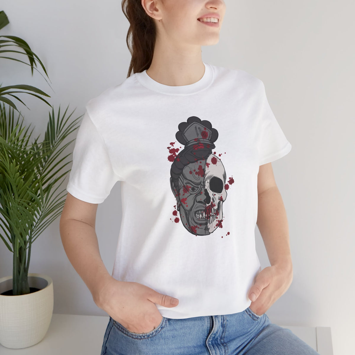 Japanese Mask Skull T-Shirt