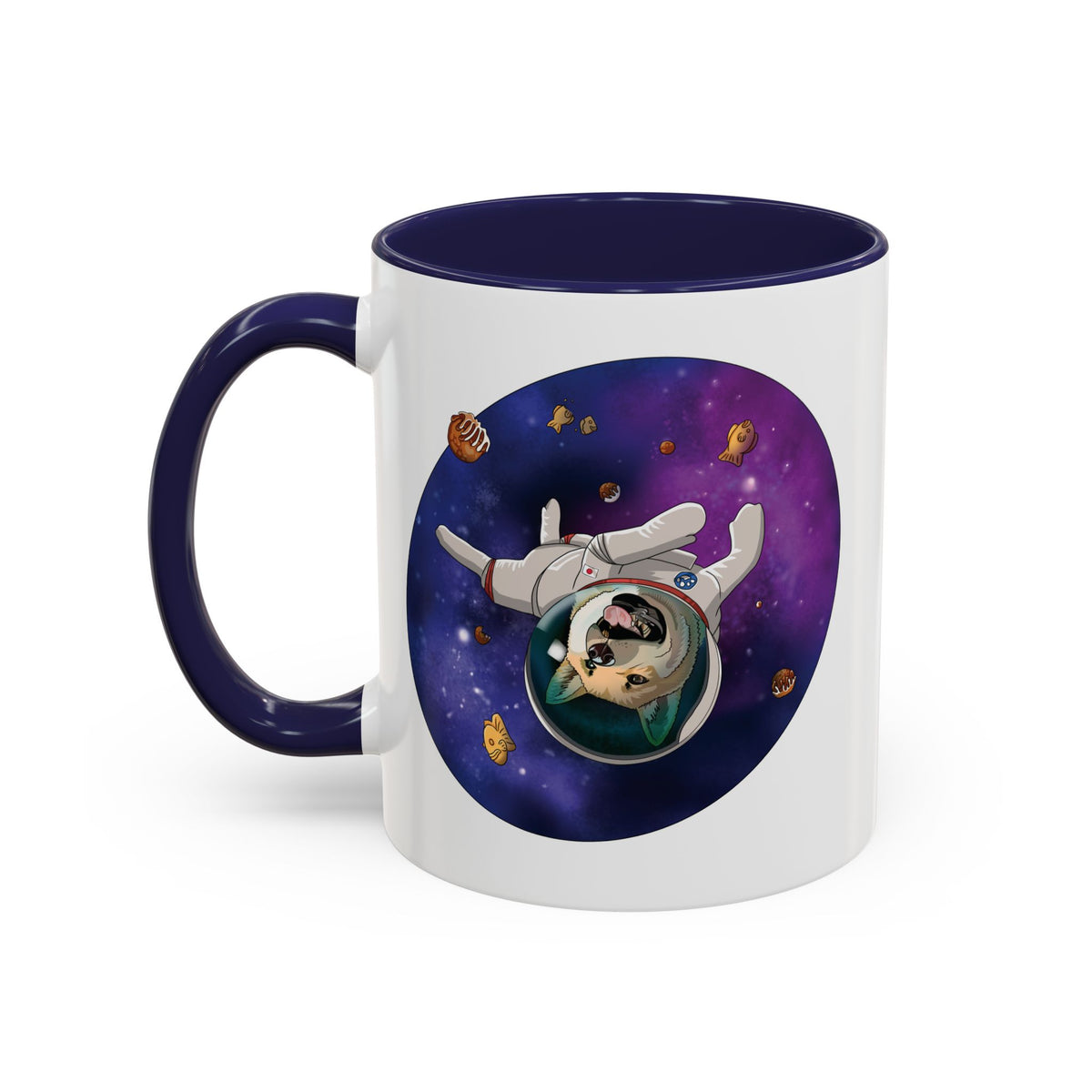 Space Shiba Accent Mug