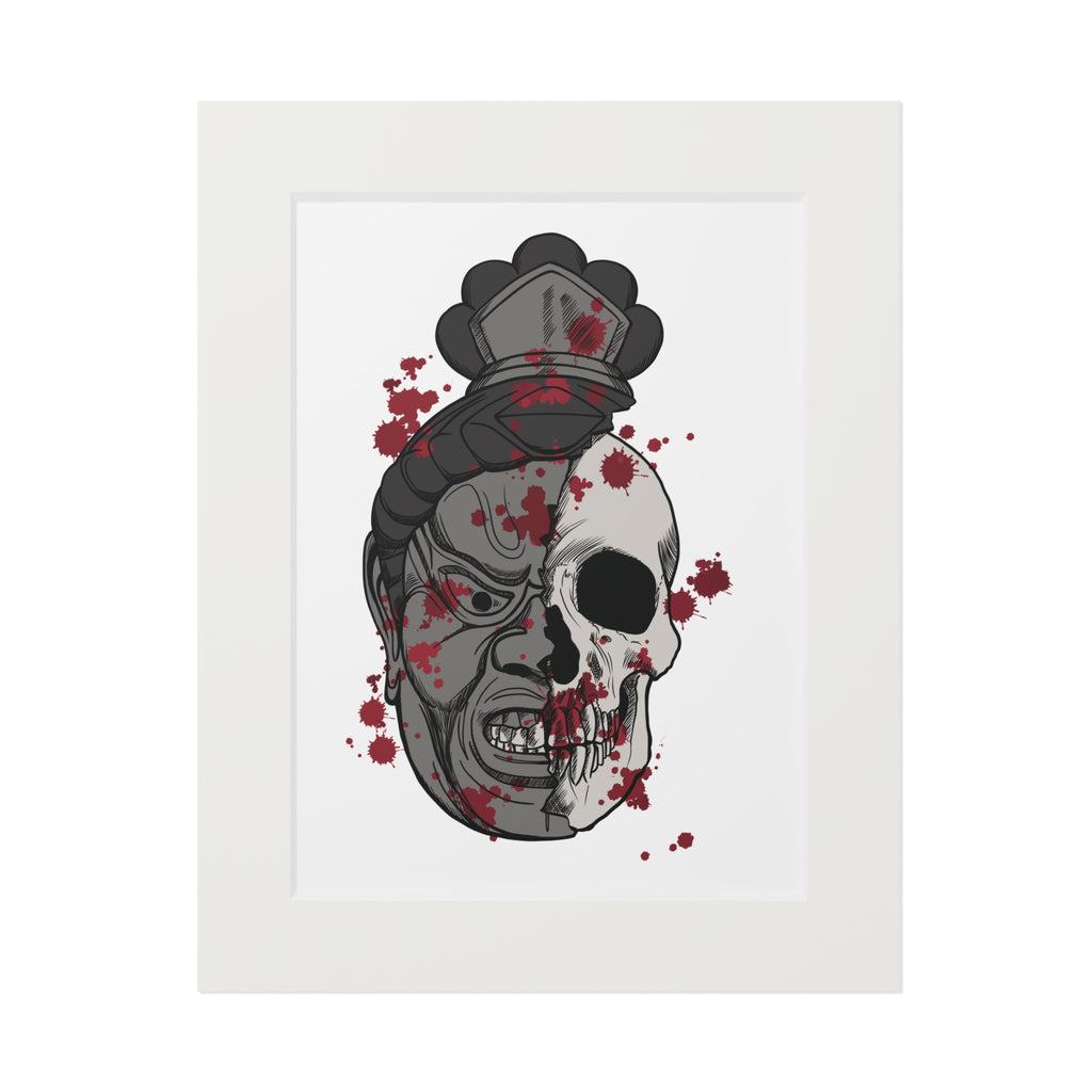 Japanese Mask Skull Fine Art Print
