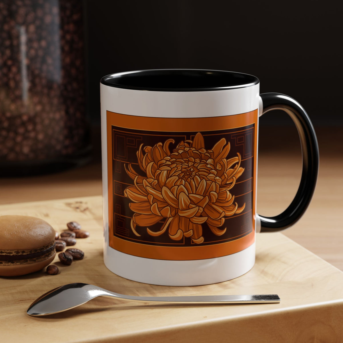 Chrysanthemum Panel Mug